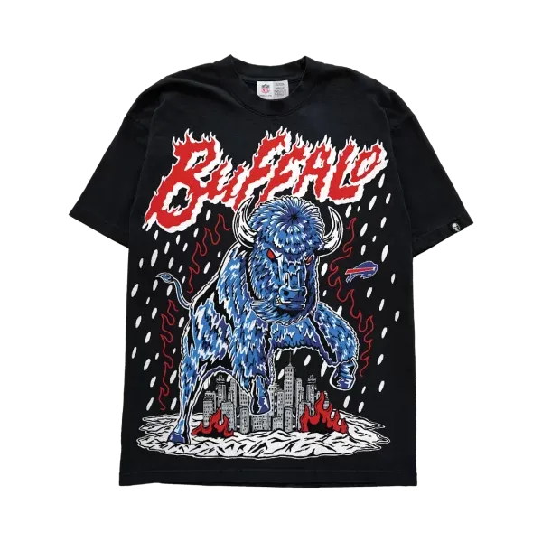 Warren Lotas Buffalo Charge T-Shirt Warren Lotas Buffalo Charge T-Shirt