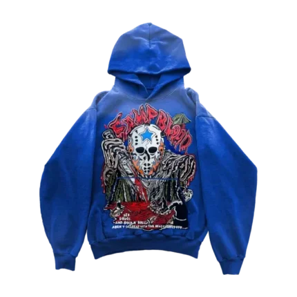 Warren Lotas Camp Blood Hoodie – Faded Cobalt