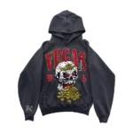 Skull Slot Bling Bling Hoodie – Vintage Black