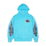 Warren Lotas Blue Broken Heart Reaper Hoodie