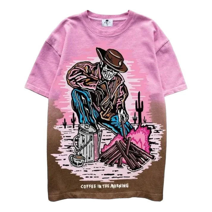 Warren Lotas Coffee In The Morning Shirt – Pink Warren Lotas Coffee In The Morning Shirt – Pink