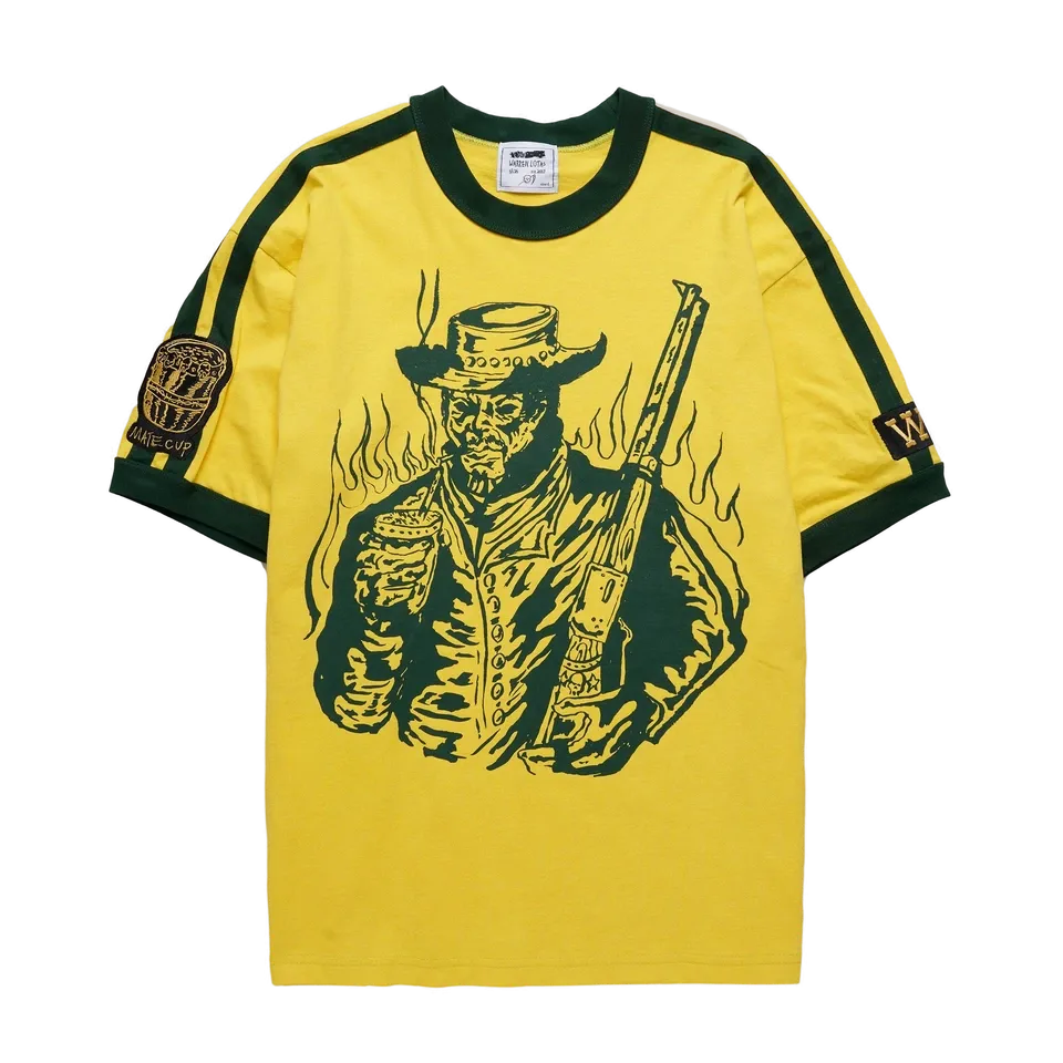 Gaucho Striped Ringer Shirt – Yellow/Green Gaucho Striped Ringer Shirt – Yellow/Green